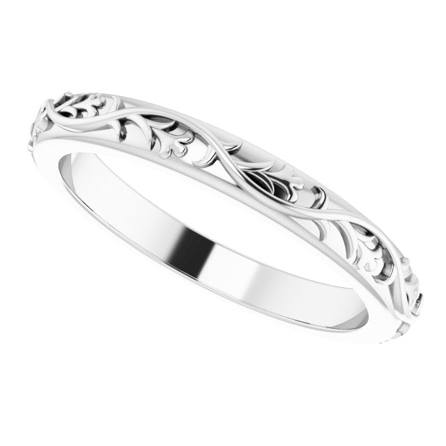 Nature-Inspired Wedding Band