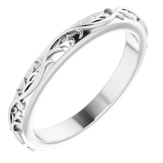 Nature-Inspired Wedding Band