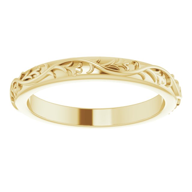 Nature-Inspired Wedding Band