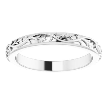 Nature-Inspired Wedding Band