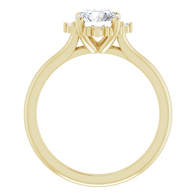 One Carat Brilliant Moissanite Vintage Ring