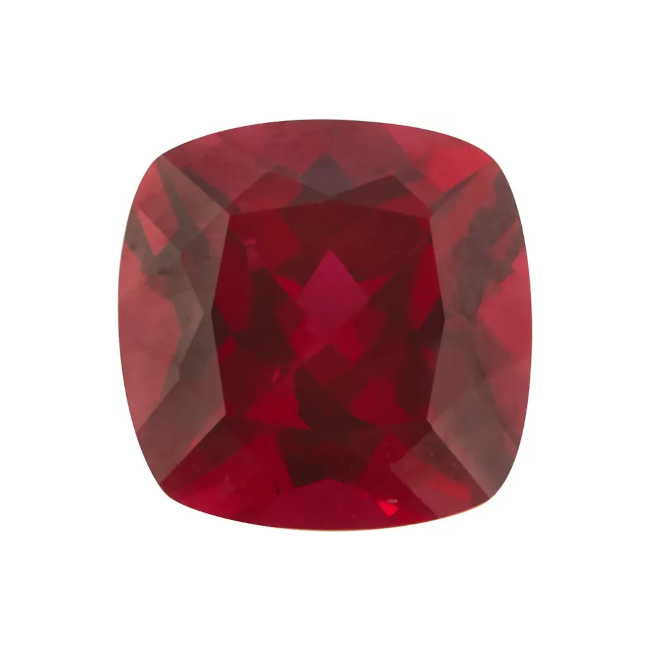  5mm Lab Grown Ruby Cushion 