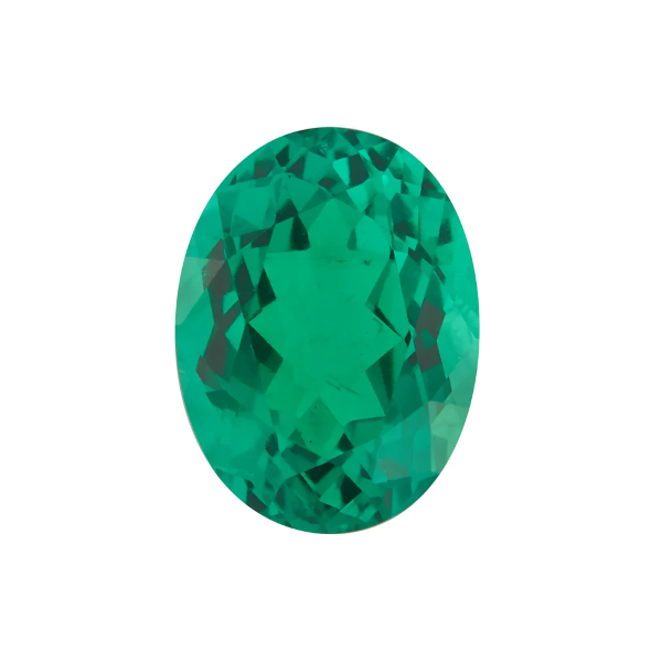 7 x 5mm Oval Lab Grown Emerald 