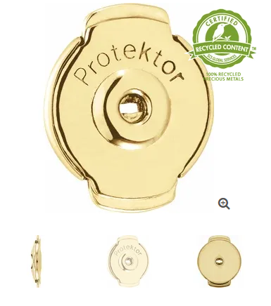 nz moissanite recylced gold content earring protektors