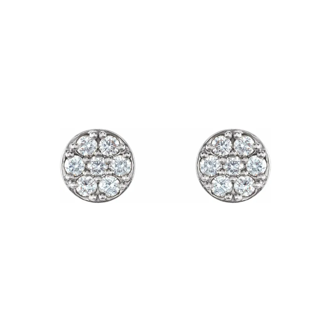 LG diamond pave studs