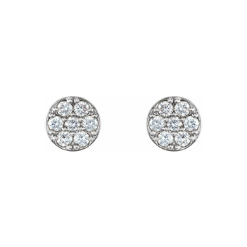 LG diamond pave studs