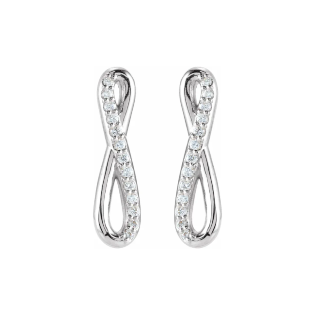 Infinity inspired LG Diamond earrings-7