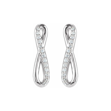 Infinity inspired LG Diamond earrings-7