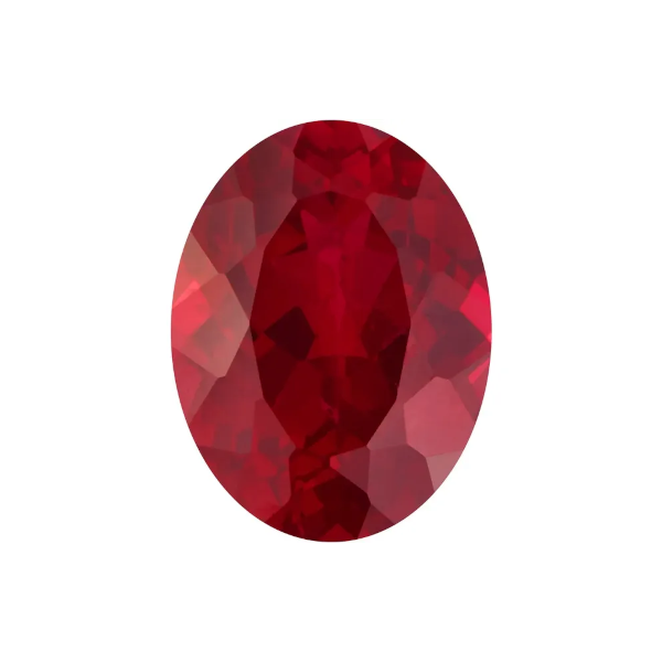 7 x 5mm Oval Lab Grown Ruby 